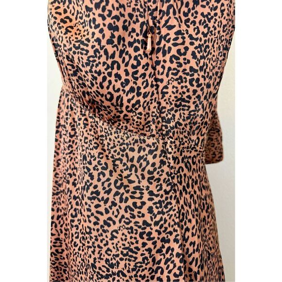 Free People Women's Loveless Animal Print Mock Neck Midi Dress Women's 2 - Picture 4 of 15